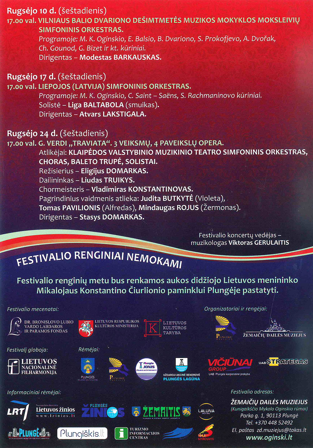 Oginskio festivalis 2016